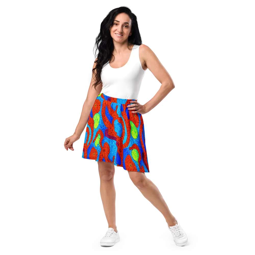 Amoeba Arcade on Skater Skirt — Front