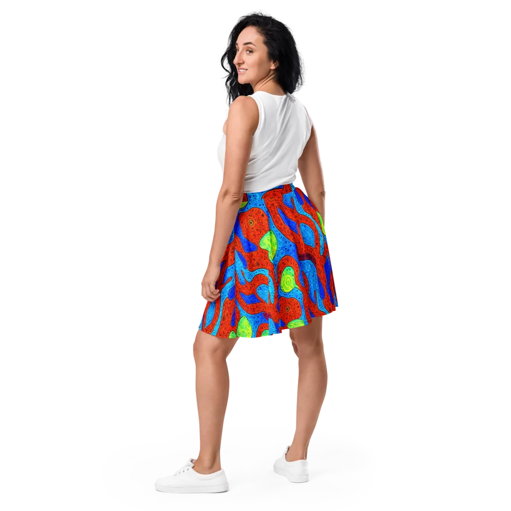 Amoeba Arcade on Skater Skirt — Back