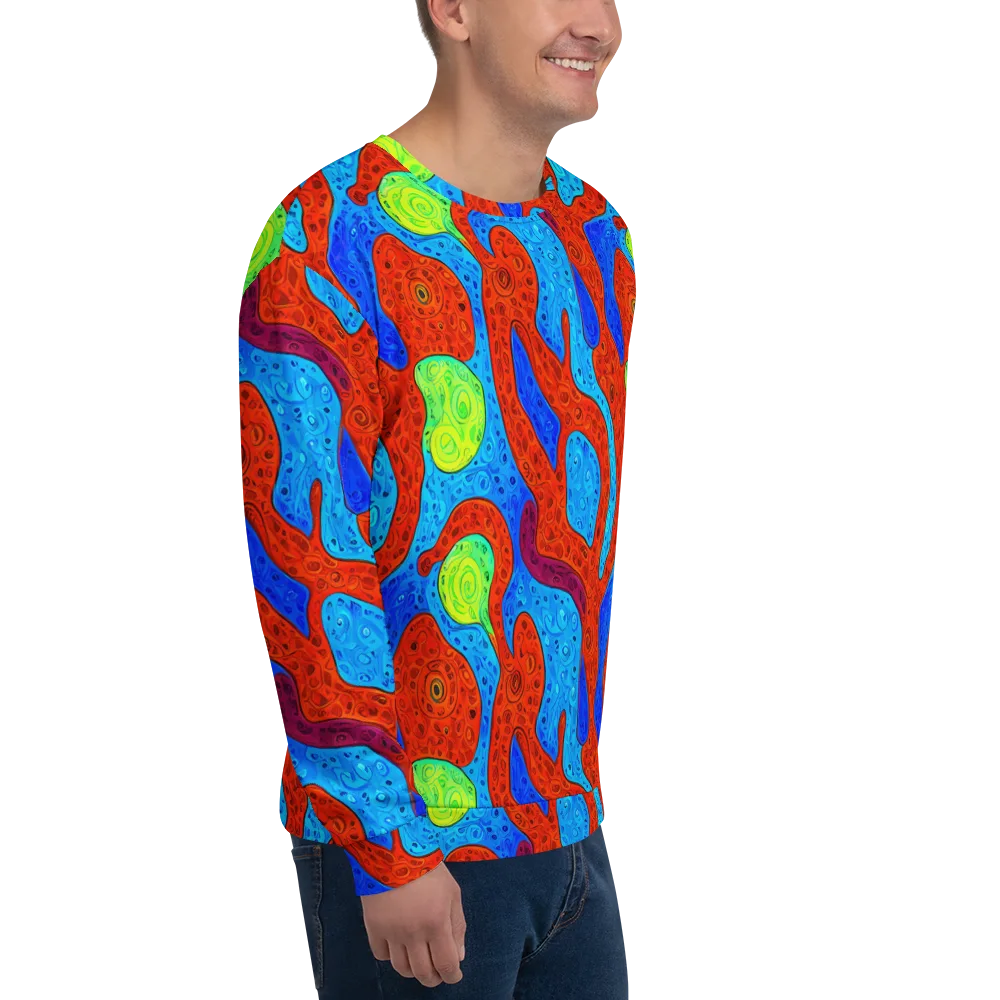 Amoeba Arcade on Sweatshirt — Right Front