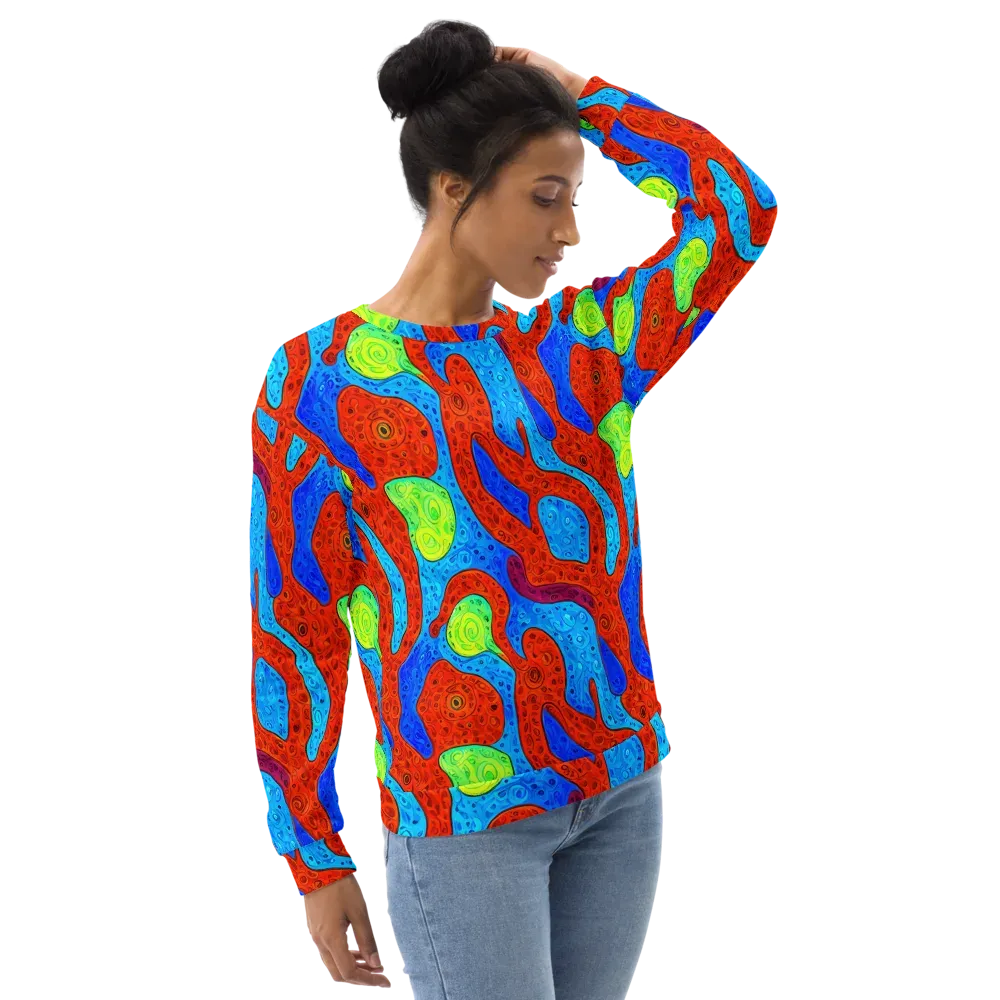 Amoeba Arcade on Sweatshirt — Right Front