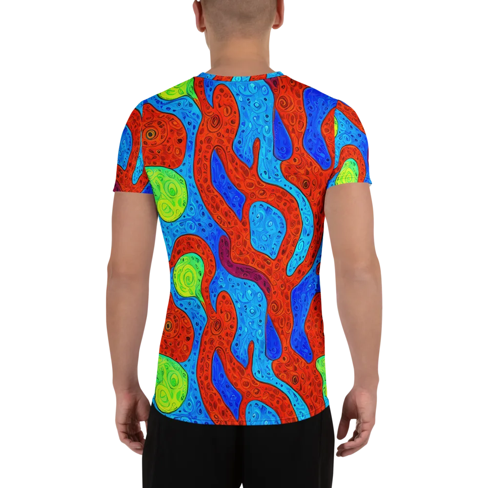 Amoeba Arcade on Men's Athletic T-Shirt — Back