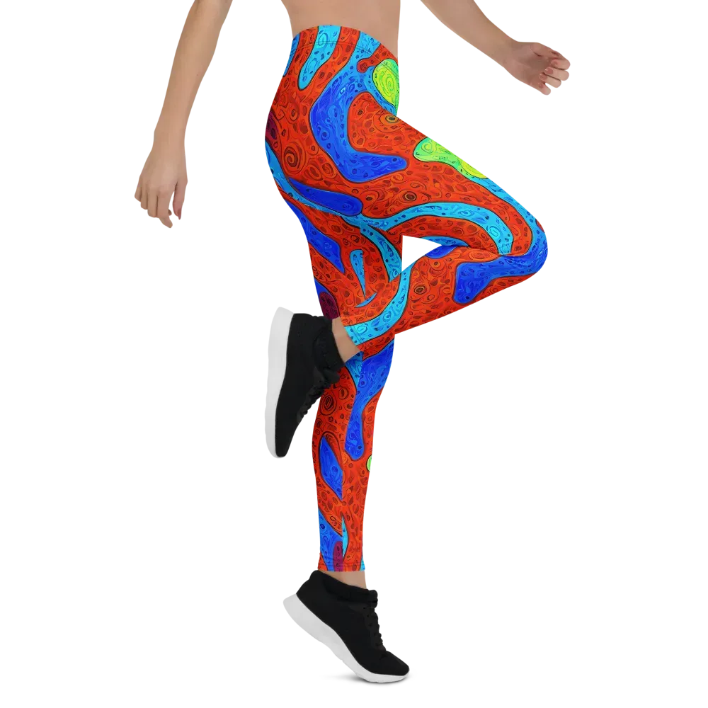 Amoeba Arcade on Leggings — Right