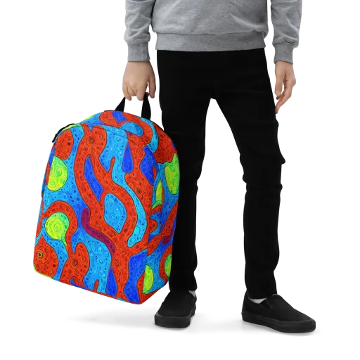 Amoeba Arcade on a Minimalist Backpack