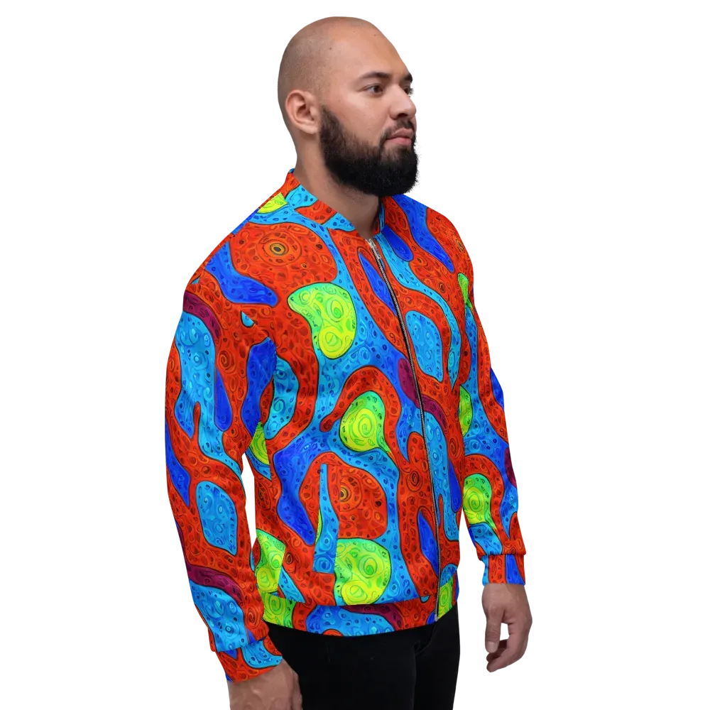 Amoeba Arcade on Bomber Jacket — Right