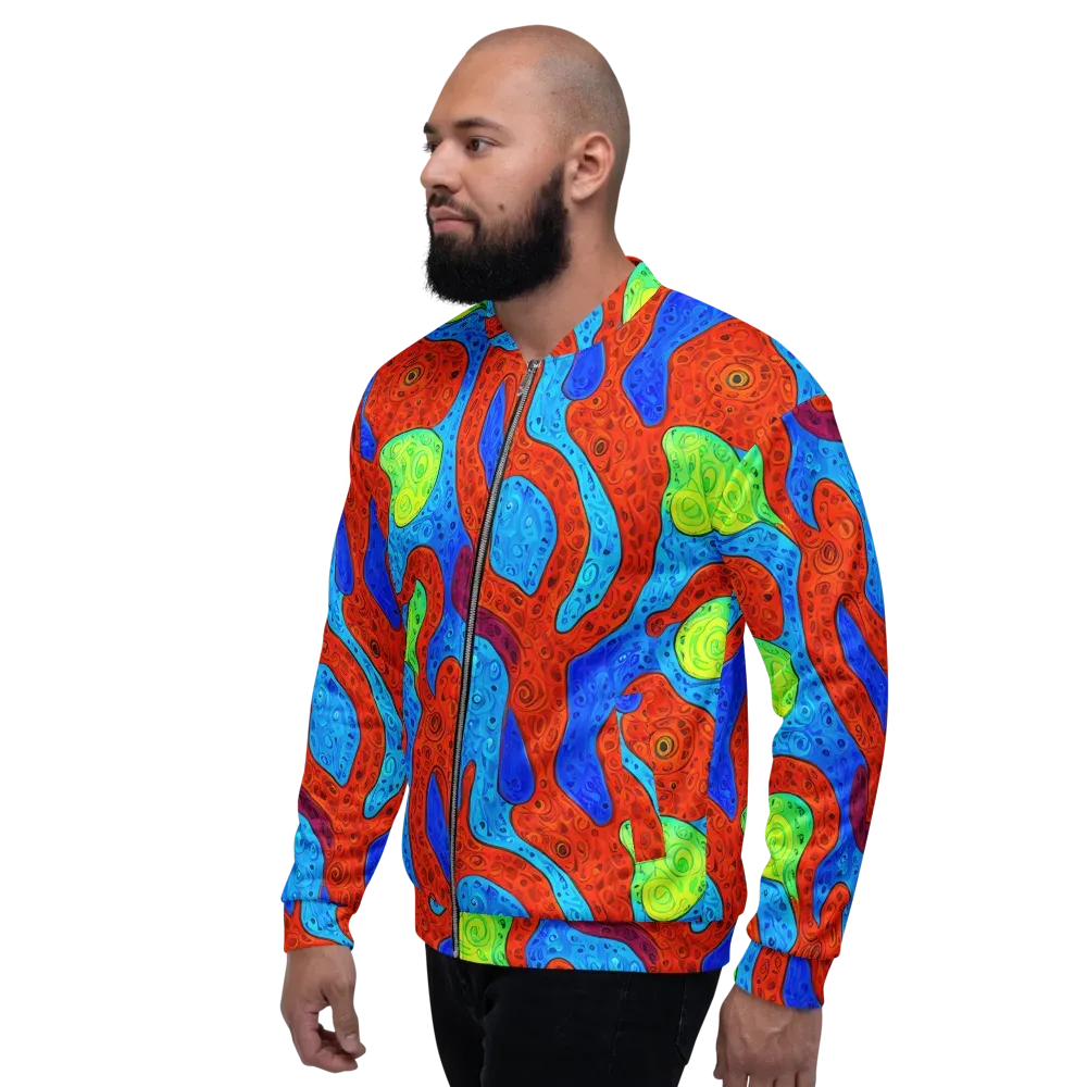 Amoeba Arcade on Bomber Jacket — Left