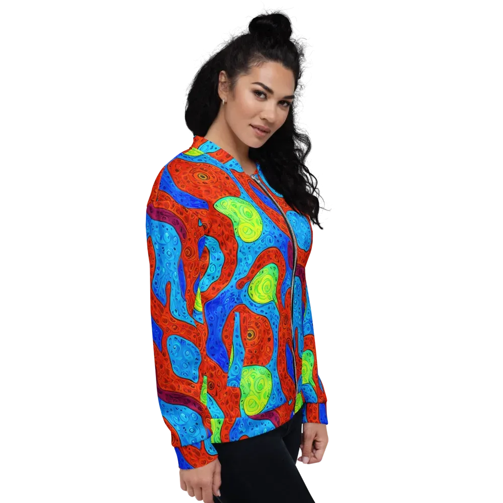 Amoeba Arcade on Bomber Jacket — Right