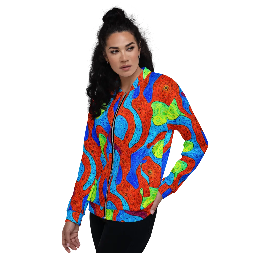 Amoeba Arcade on Bomber Jacket — Left