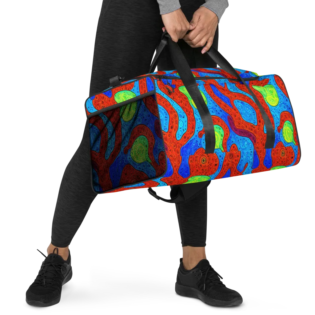 Amoeba Arcade on Duffle Bag — Right Front