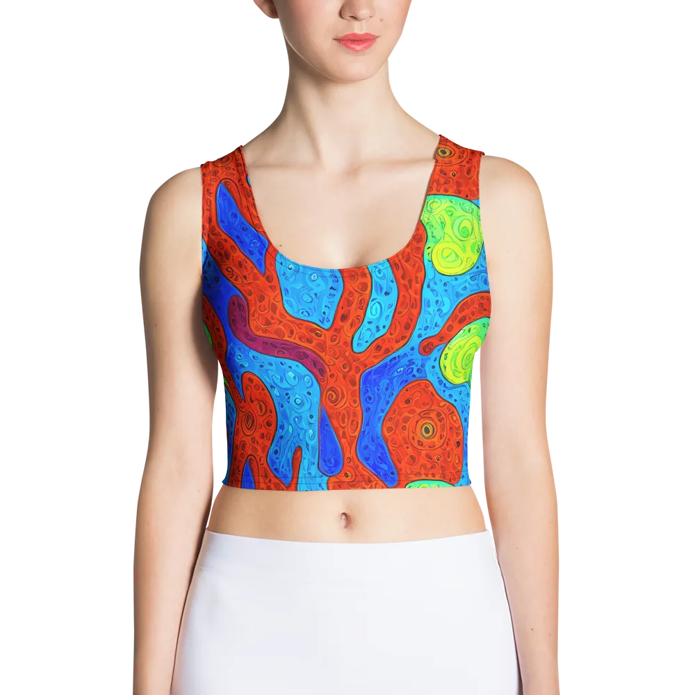 Amoeba Arcade on Crop Top — Front