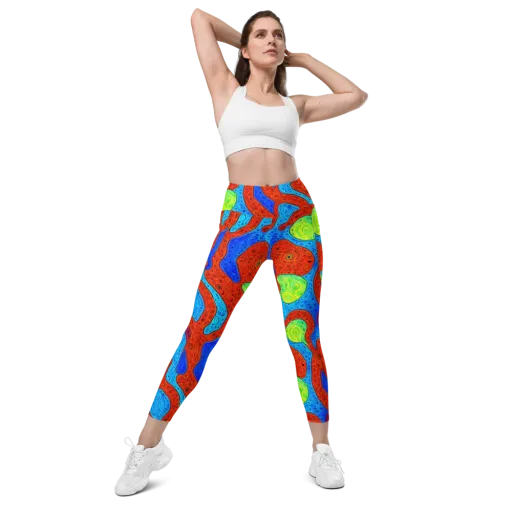 Amoeba Arcade on a Leggings with Pockets