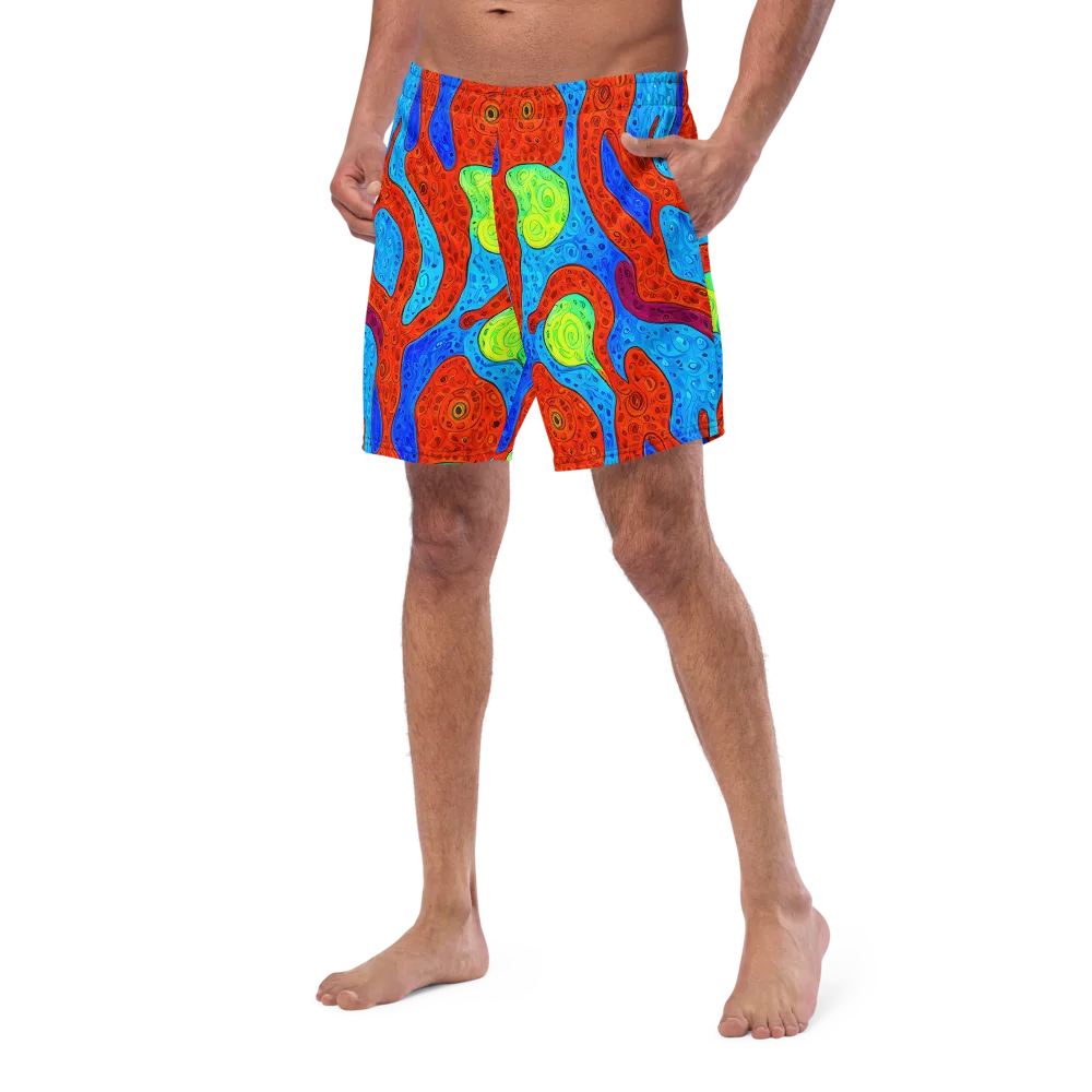 Amoeba Arcade on Swim Trunks — Left Front