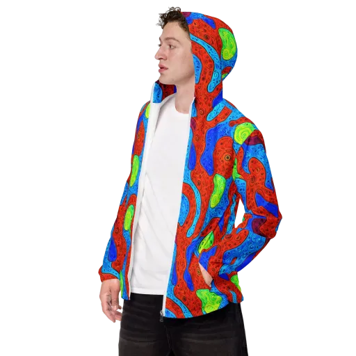 Amoeba Arcade on a Men's Windbreaker