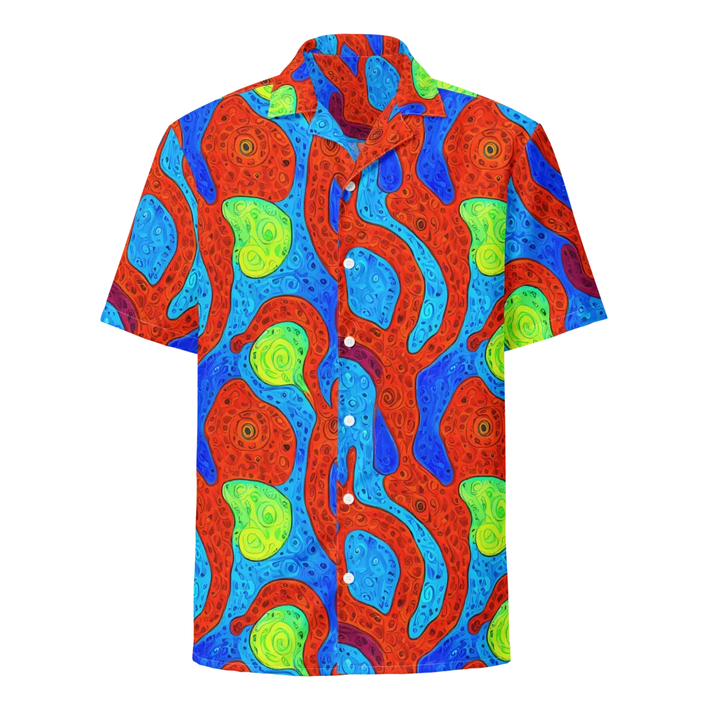 Amoeba Arcade on Button Shirt — Front