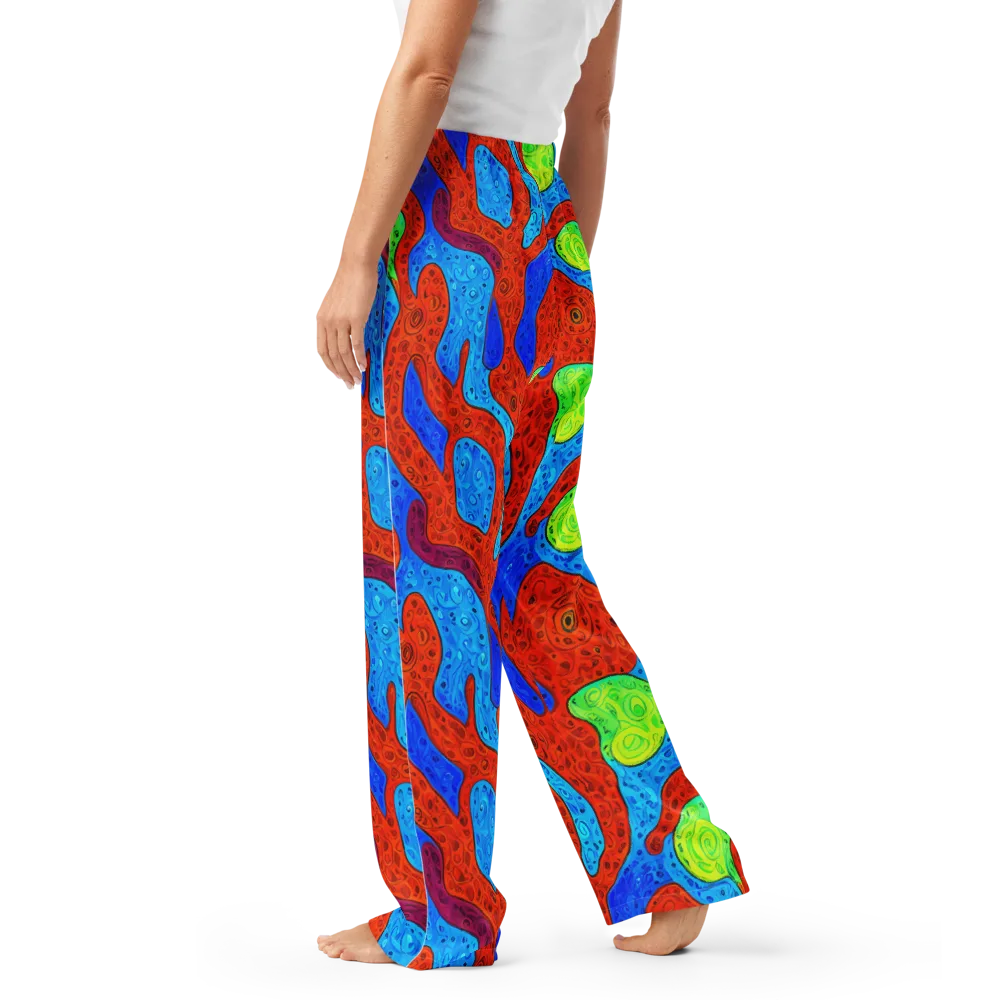 Amoeba Arcade on Women's Pajama Pants — Left