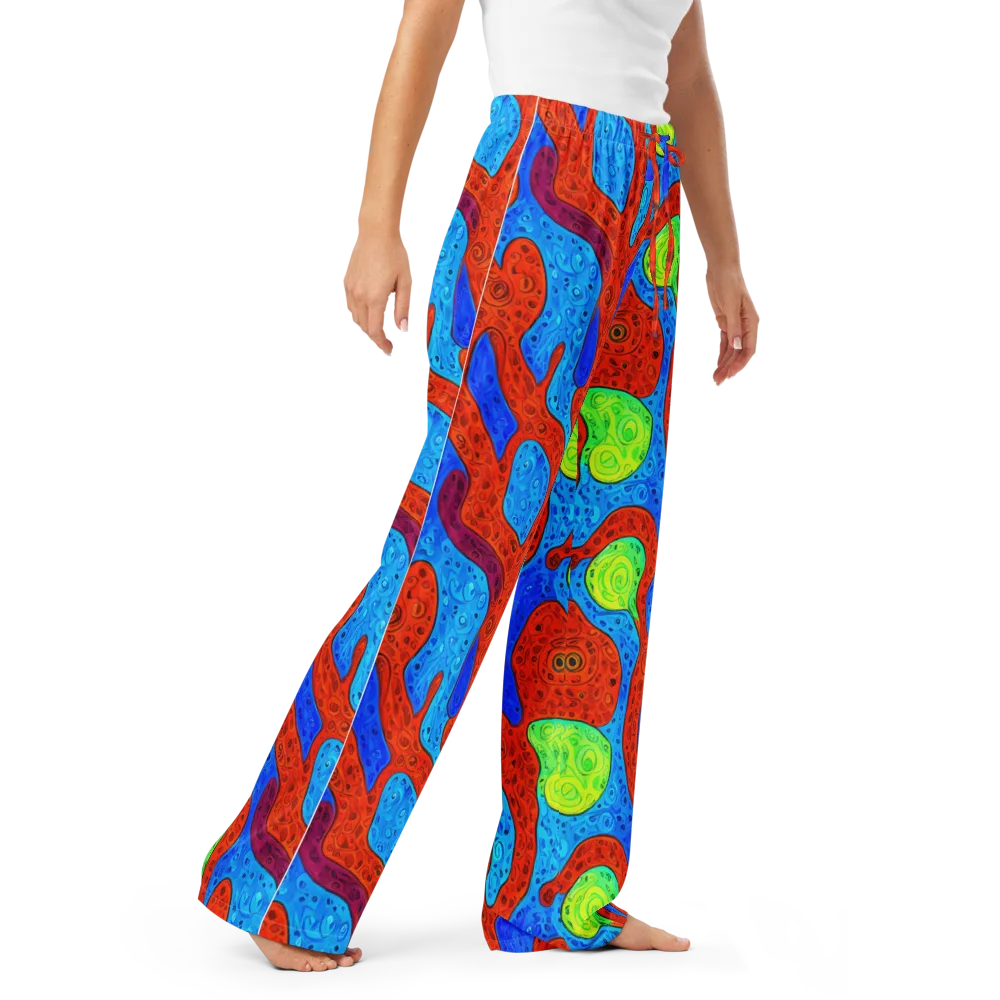 Amoeba Arcade on Women's Pajama Pants — Right Front