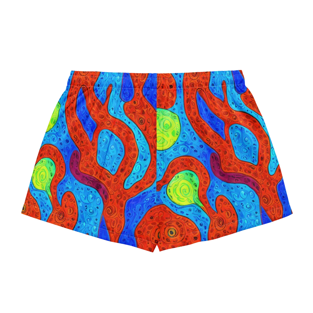 Amoeba Arcade on Women's Pajama Shorts — Back