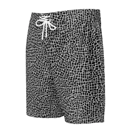 Lacquer Grid on a Men's Board Shorts