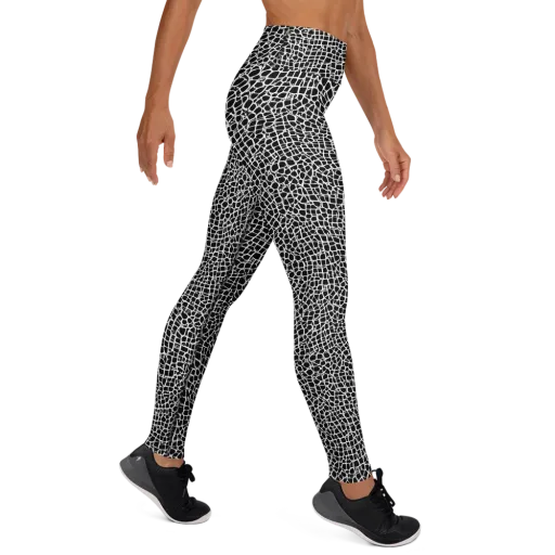 Lacquer Grid on a Yoga Leggings