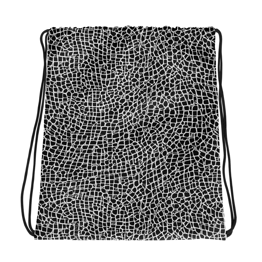 Lacquer Grid on Drawstring Bag — Photo