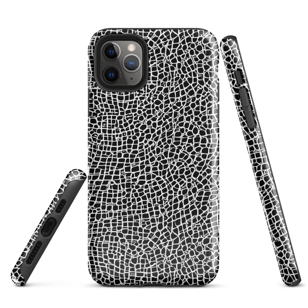 Lacquer Grid on Tough Case for iPhone® — Front