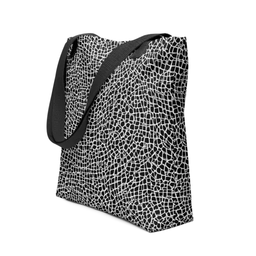 Lacquer Grid on a Tote Bag