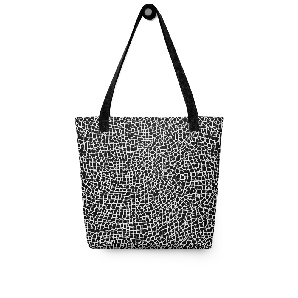 Lacquer Grid on Tote Bag — Front