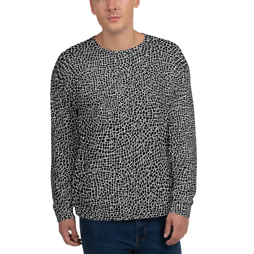 Lacquer Grid on Sweatshirt — Front
