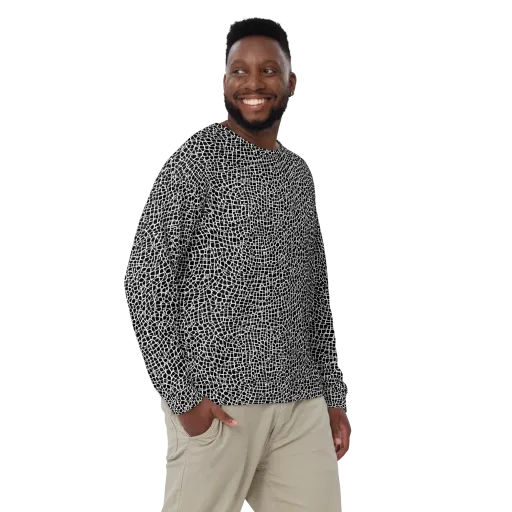 Lacquer Grid on a Sweatshirt