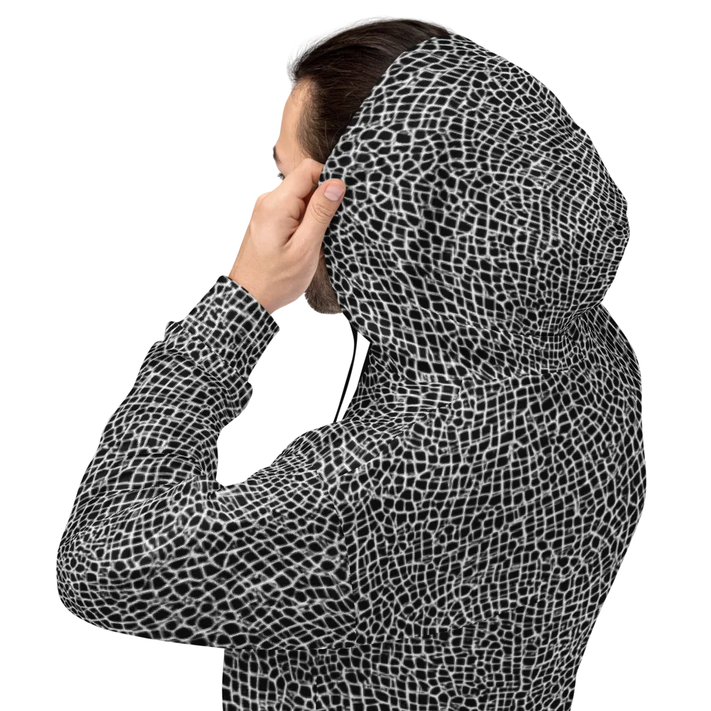 Lacquer Grid on Hoodie — Back