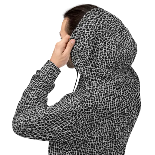 Lacquer Grid on a Hoodie