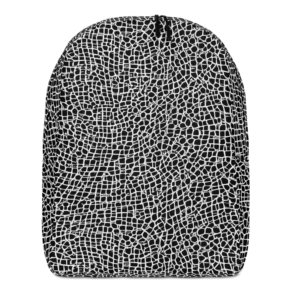 Lacquer Grid on Minimalist Backpack — Front