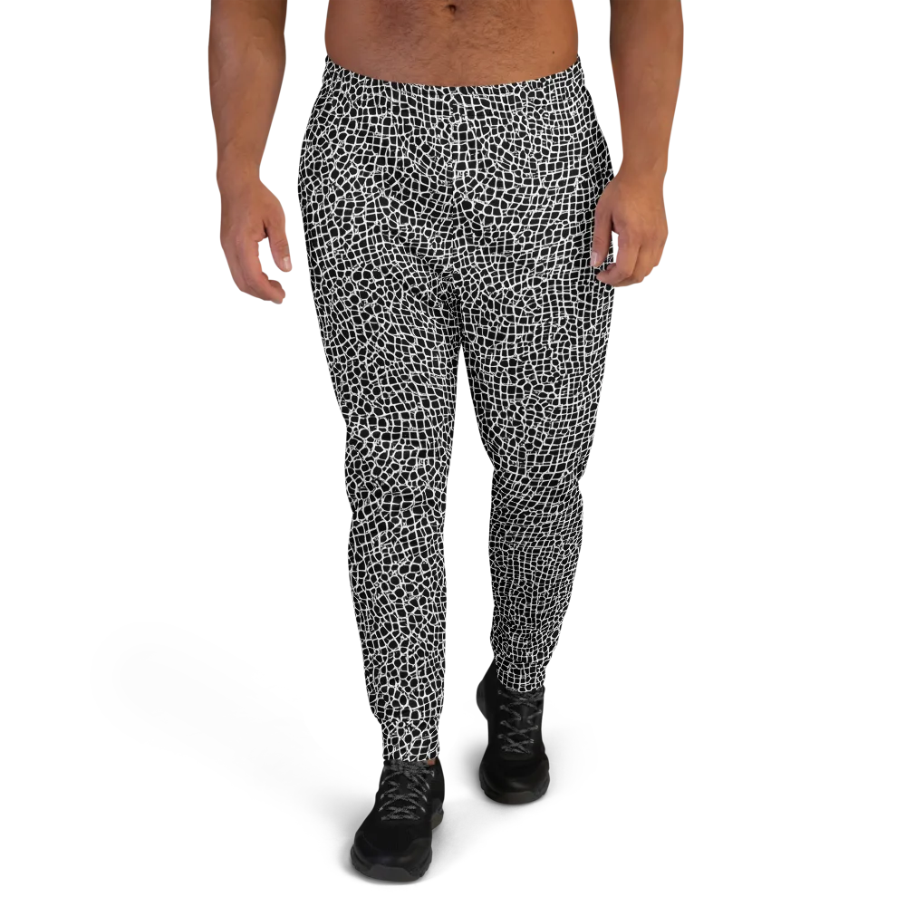 Lacquer Grid on Men's Joggers — Front