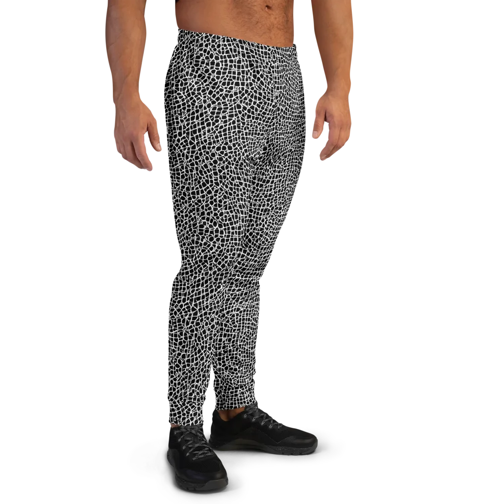 Lacquer Grid on Men's Joggers — Right