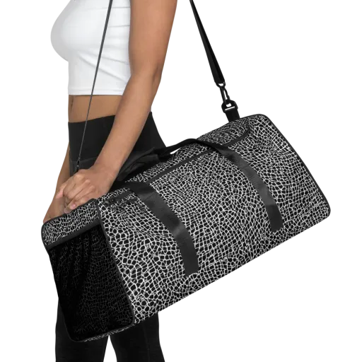 Lacquer Grid on a Duffle Bag