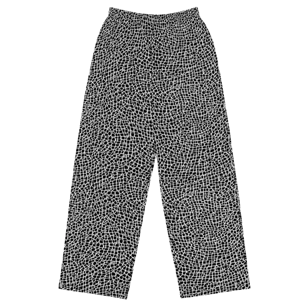 Lacquer Grid on Wide-Leg Pants — Front