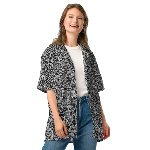 Lacquer Grid on a Button Shirt