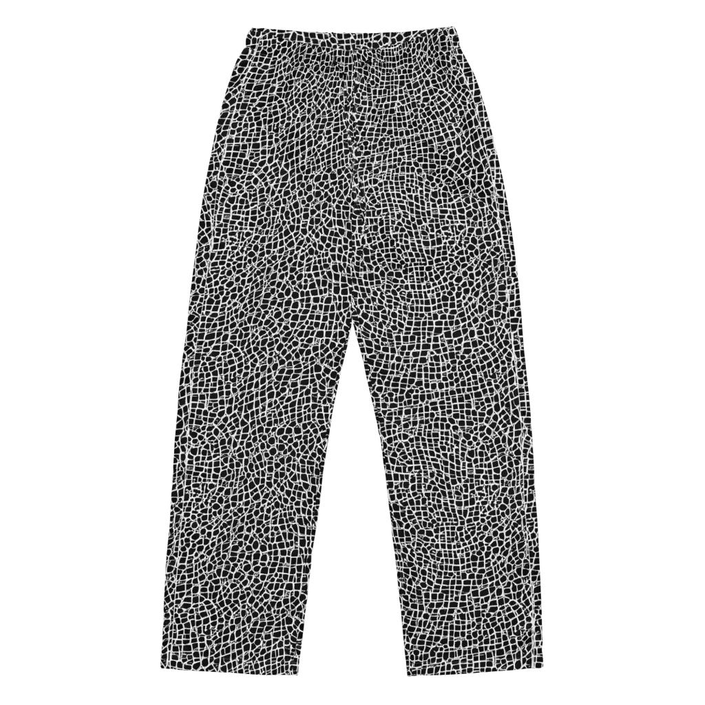 Lacquer Grid on Women's Pajama Pants — Front
