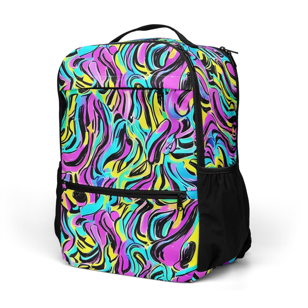 Plasma Twist on Utility Backpack — Left Front
