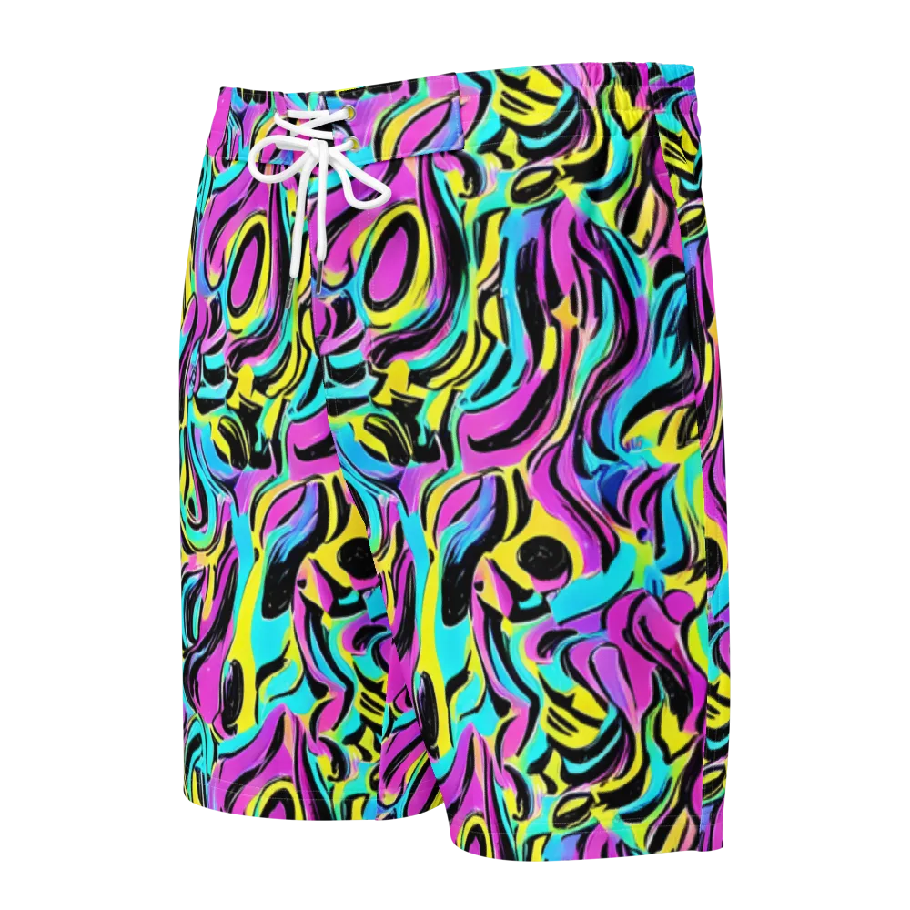 Plasma Twist on Men's Board Shorts — Front