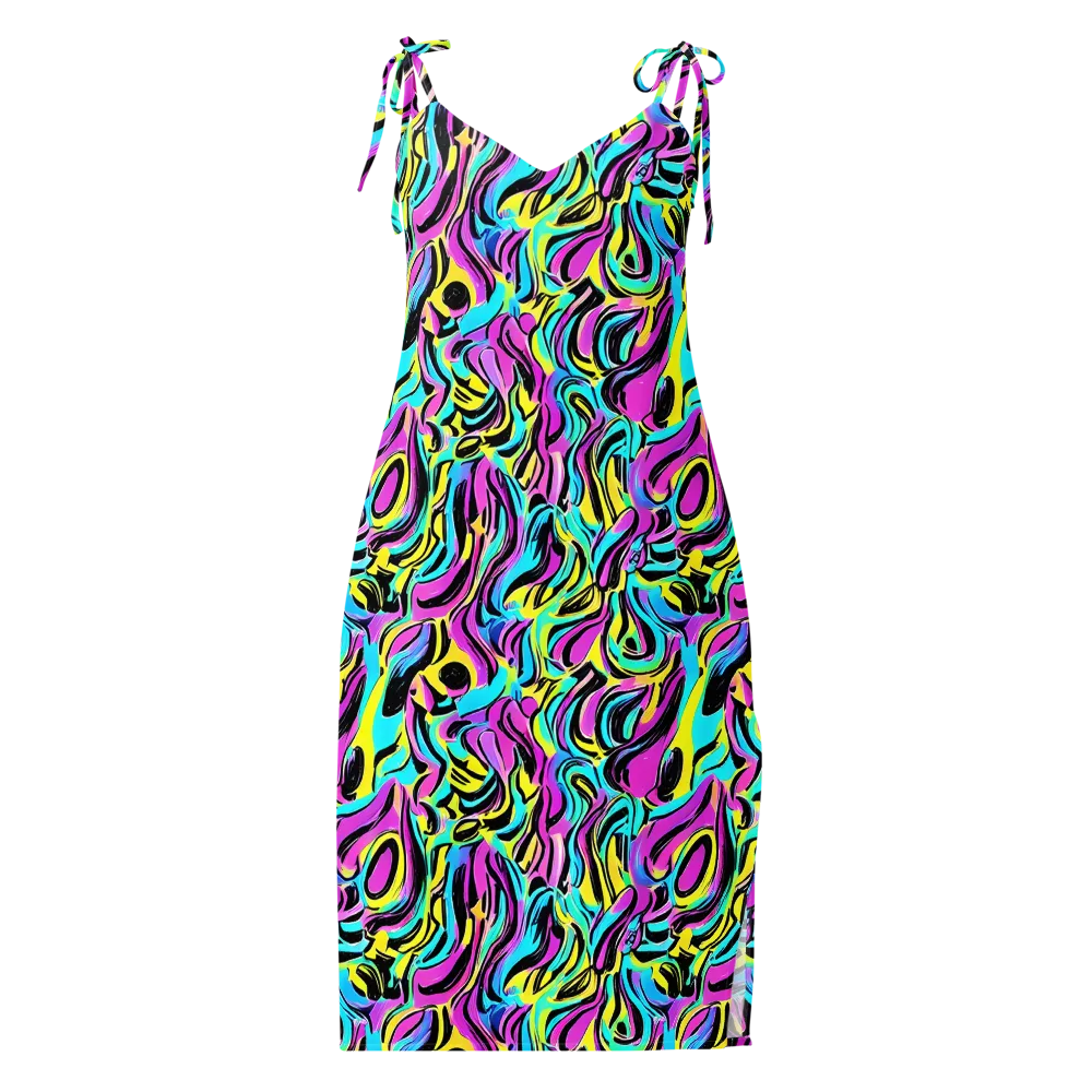 Plasma Twist on Slip Dress — Front