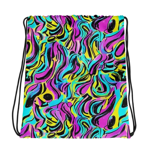 Plasma Twist on a Drawstring Bag