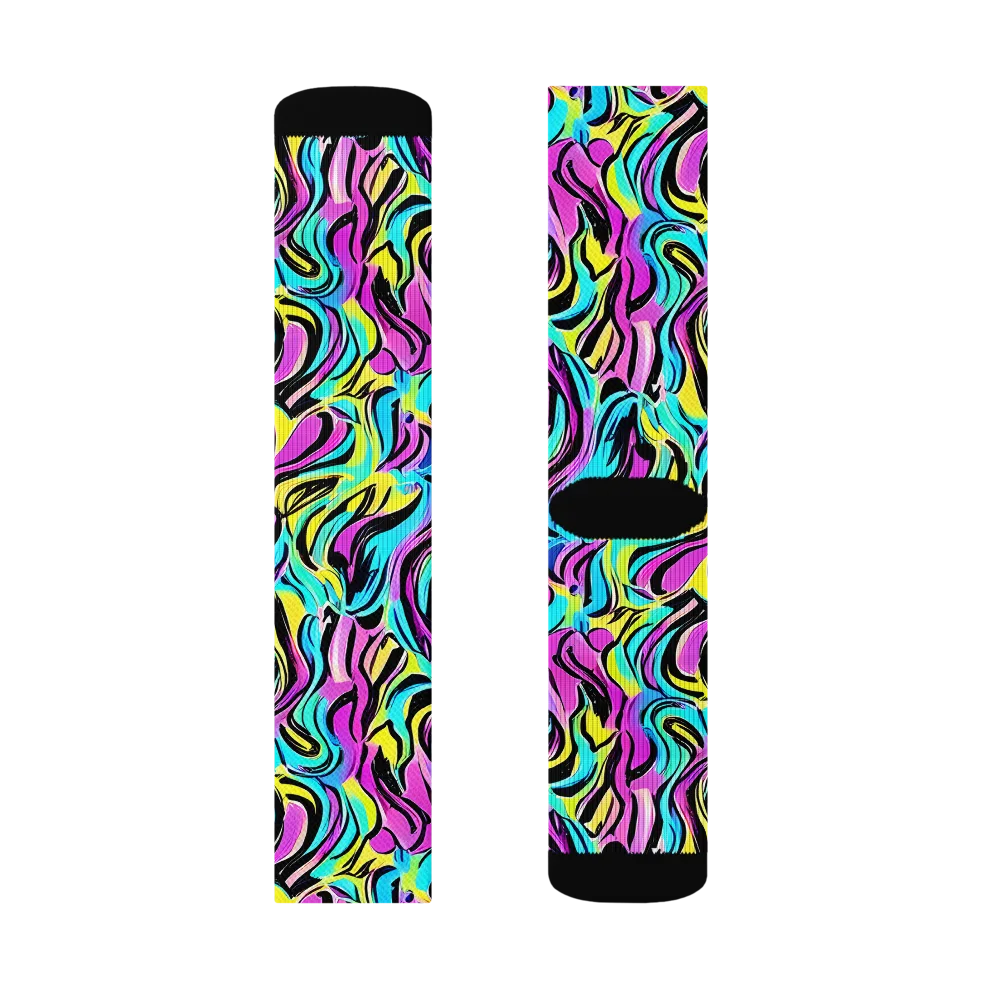 Plasma Twist on Socks — Left Sock