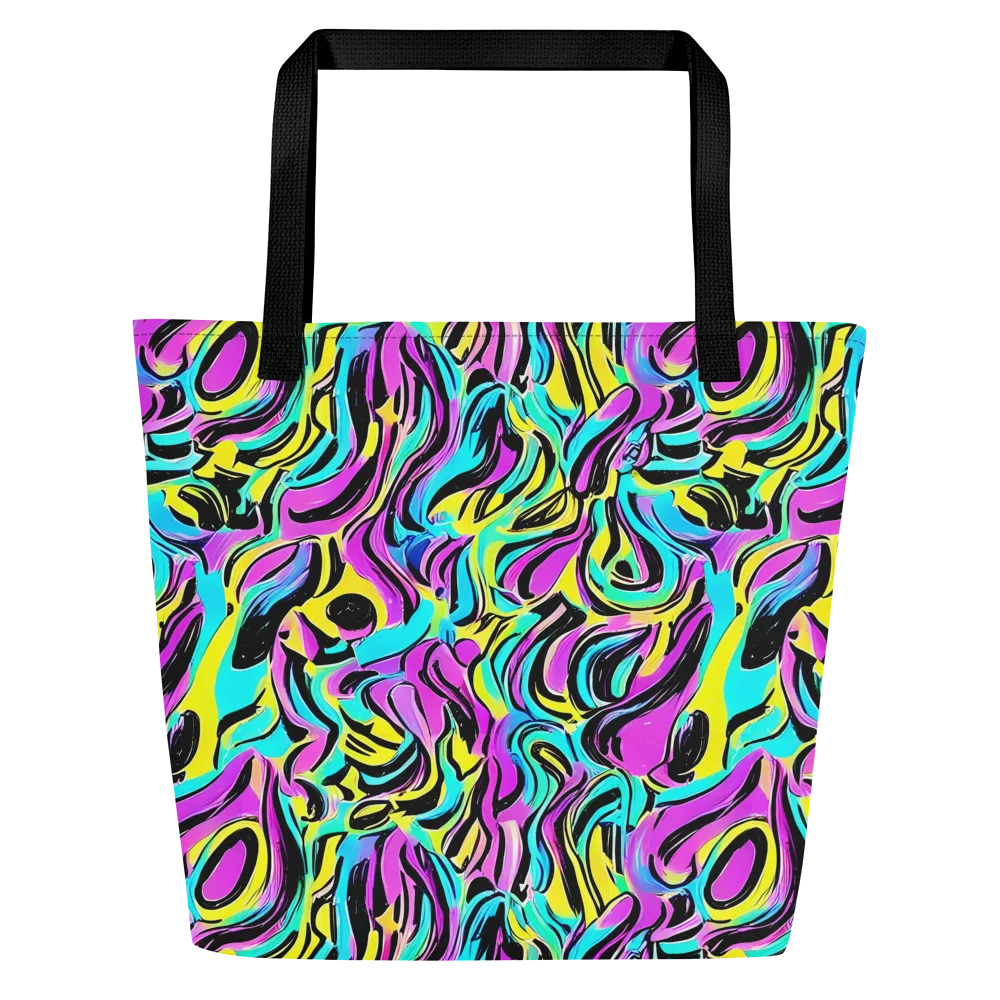 Plasma Twist on Large Tote Bag W/ Pocket — Front