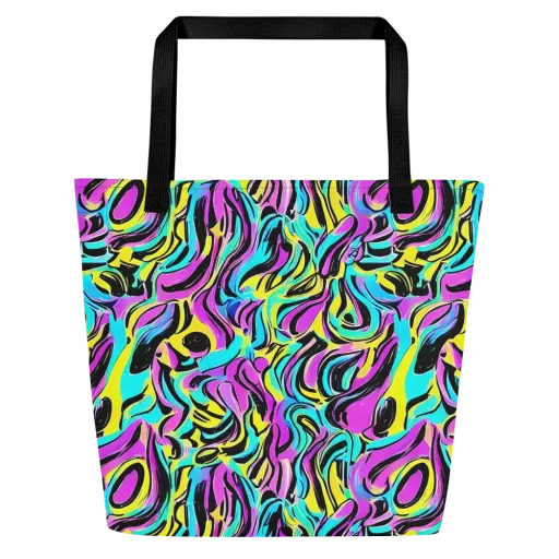 Plasma Twist on a Large Tote Bag W/ Pocket