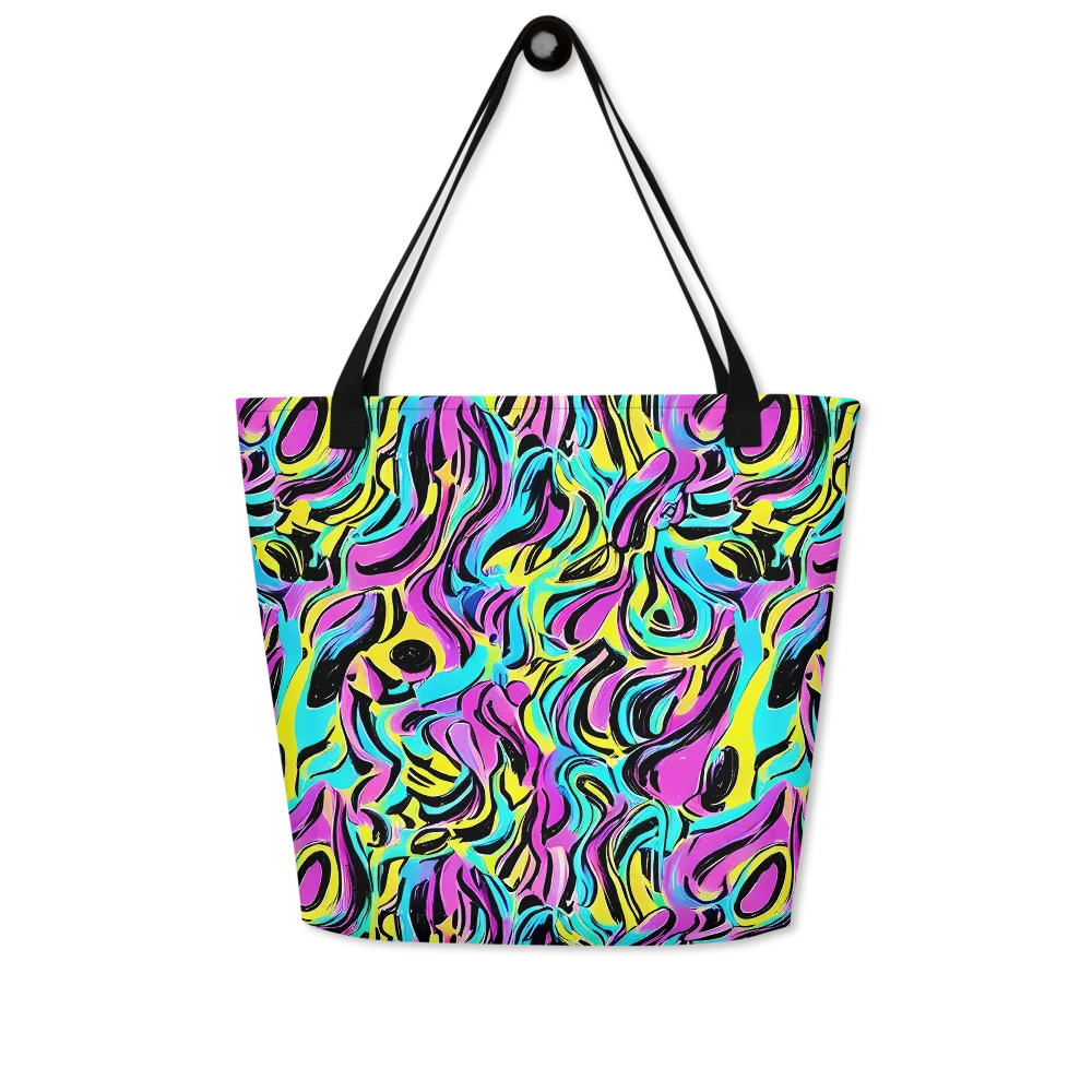 Plasma Twist on Large Tote Bag W/ Pocket — Front