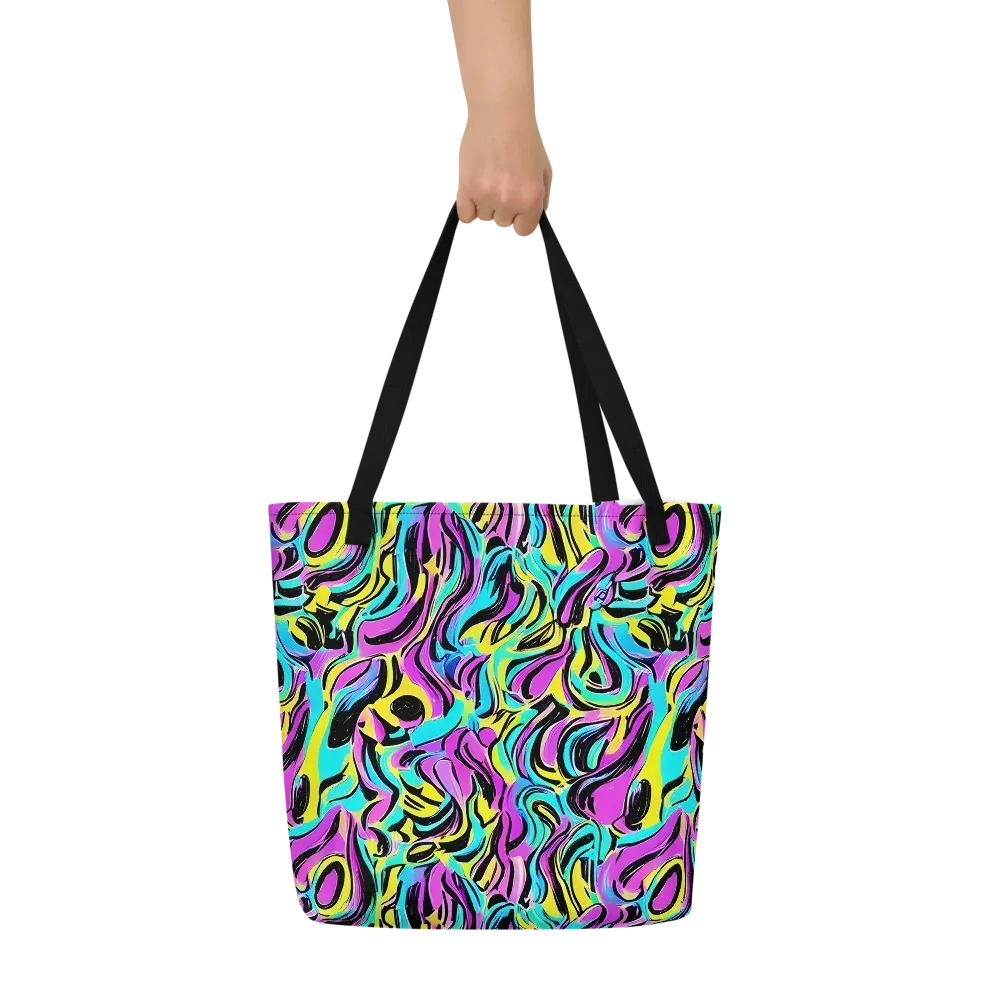 Plasma Twist on Large Tote Bag W/ Pocket — Front