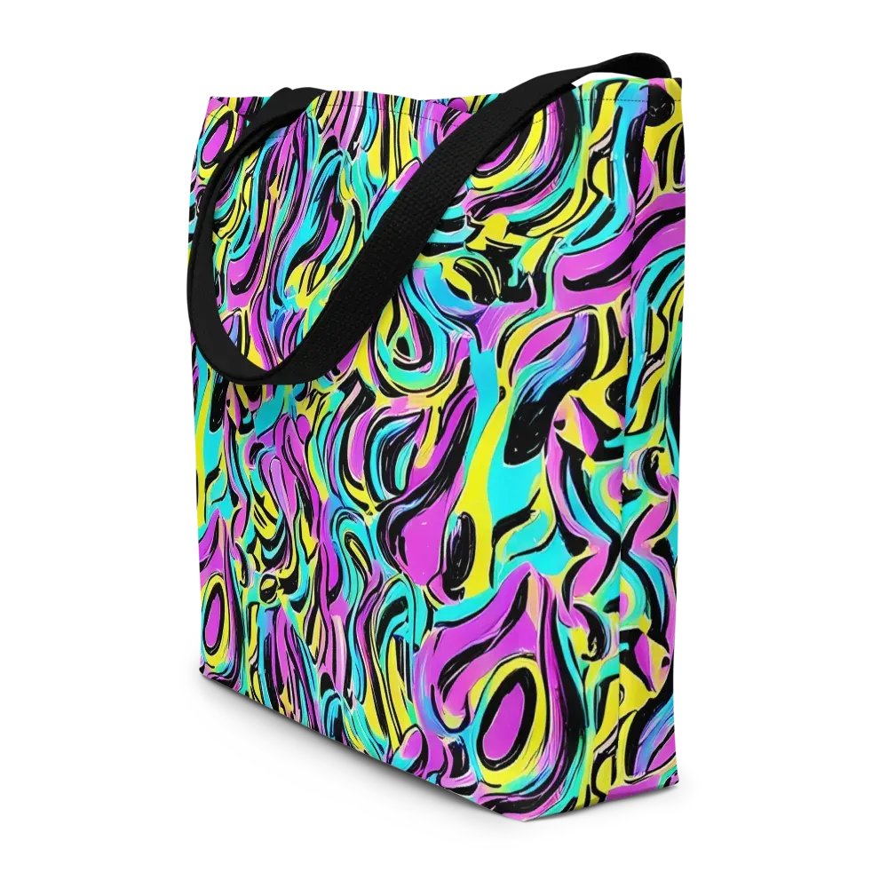 Plasma Twist on Large Tote Bag W/ Pocket — Front