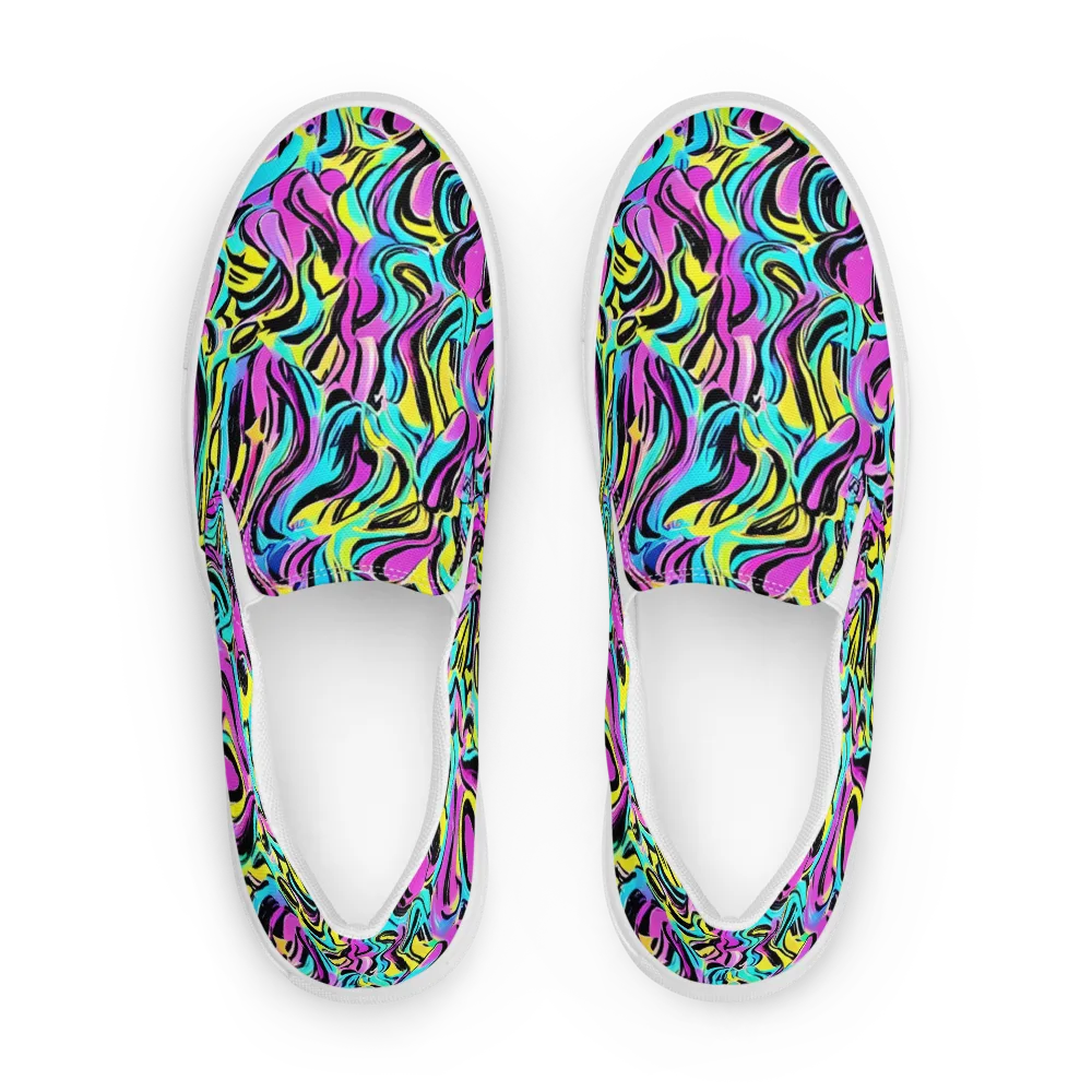 Plasma Twist on Women's Slip-On Canvas Shoes — Front