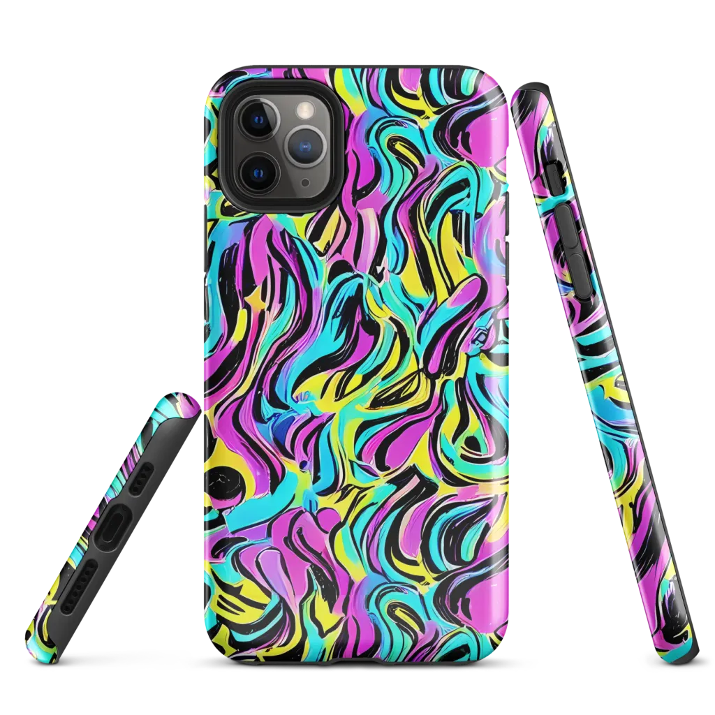 Plasma Twist on Tough Case for iPhone® — Front