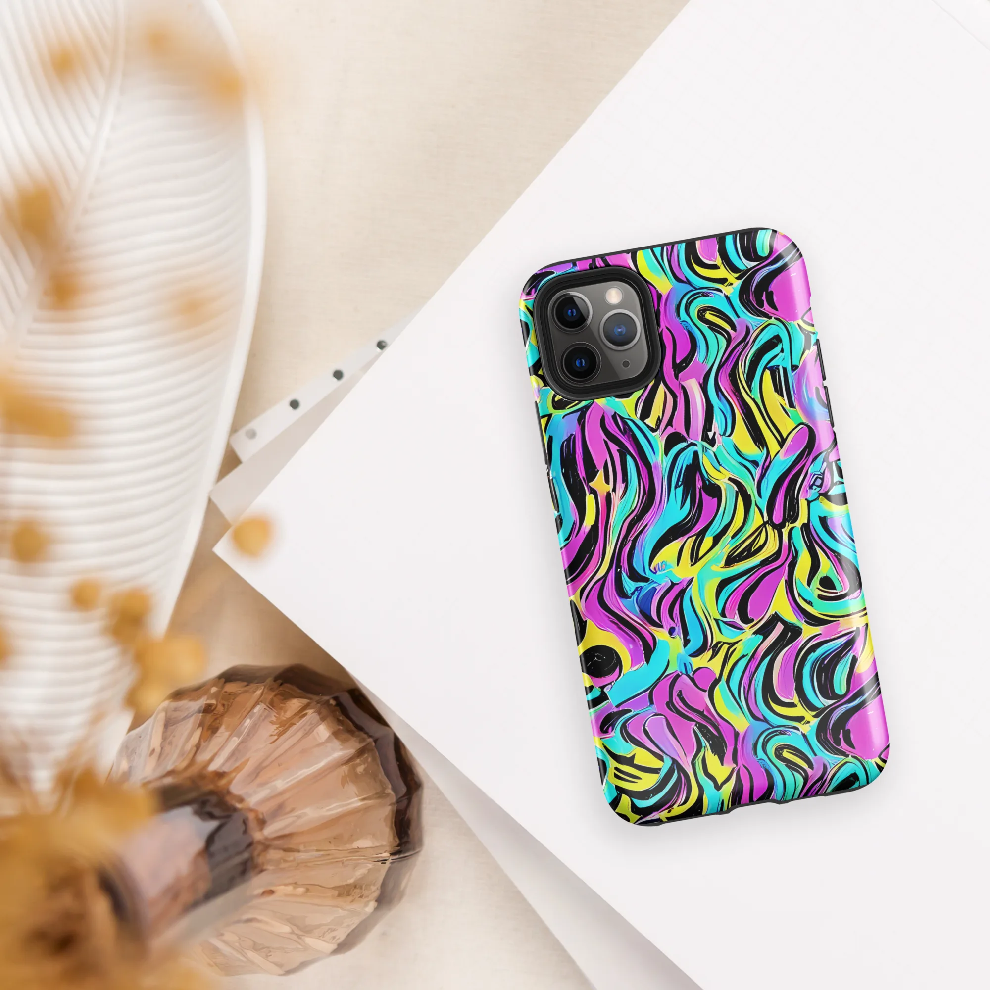 Plasma Twist on Tough Case for iPhone® — Front